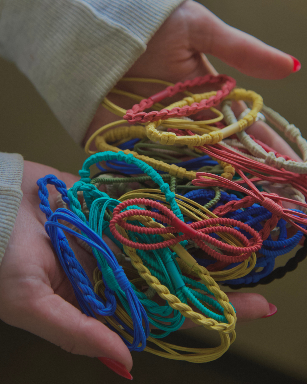 Boho Hair Tie 36 Pack & Carrying Case