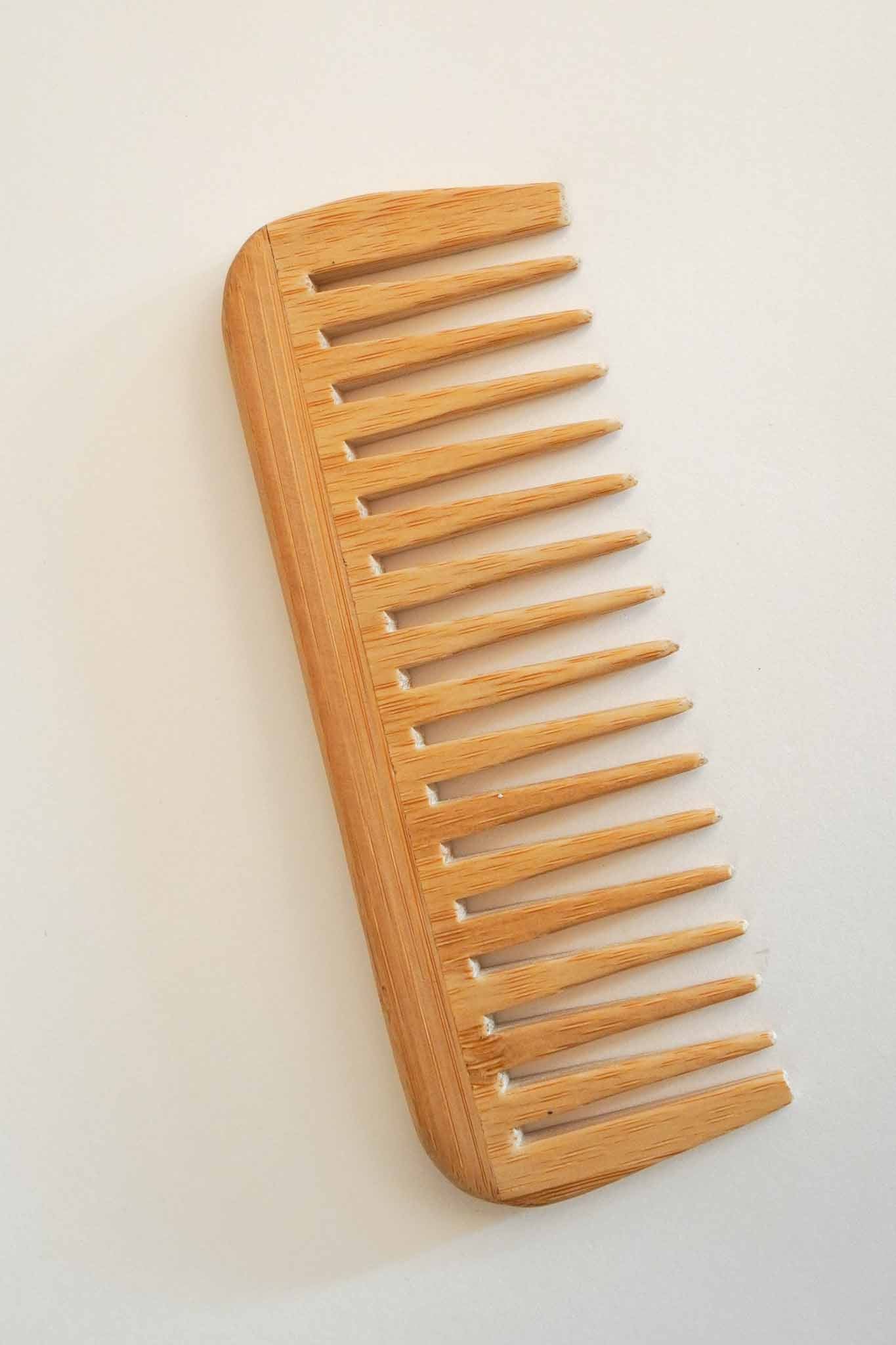 bamboo wide tooth comb curly hair