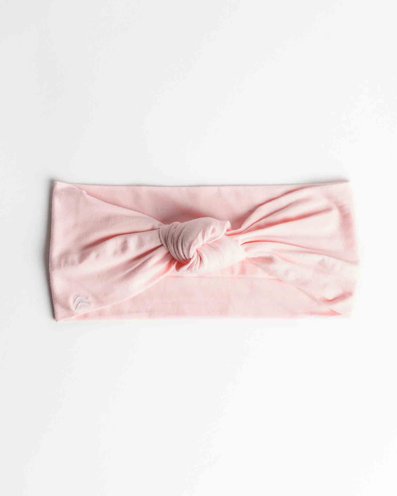 butter soft knot headband blush pink