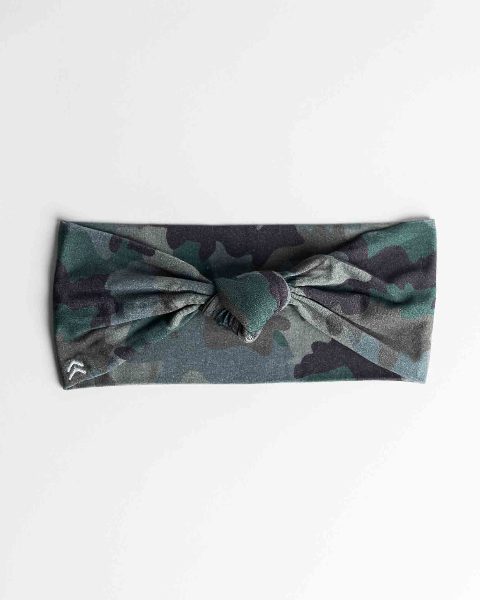 butter soft knot headband camo