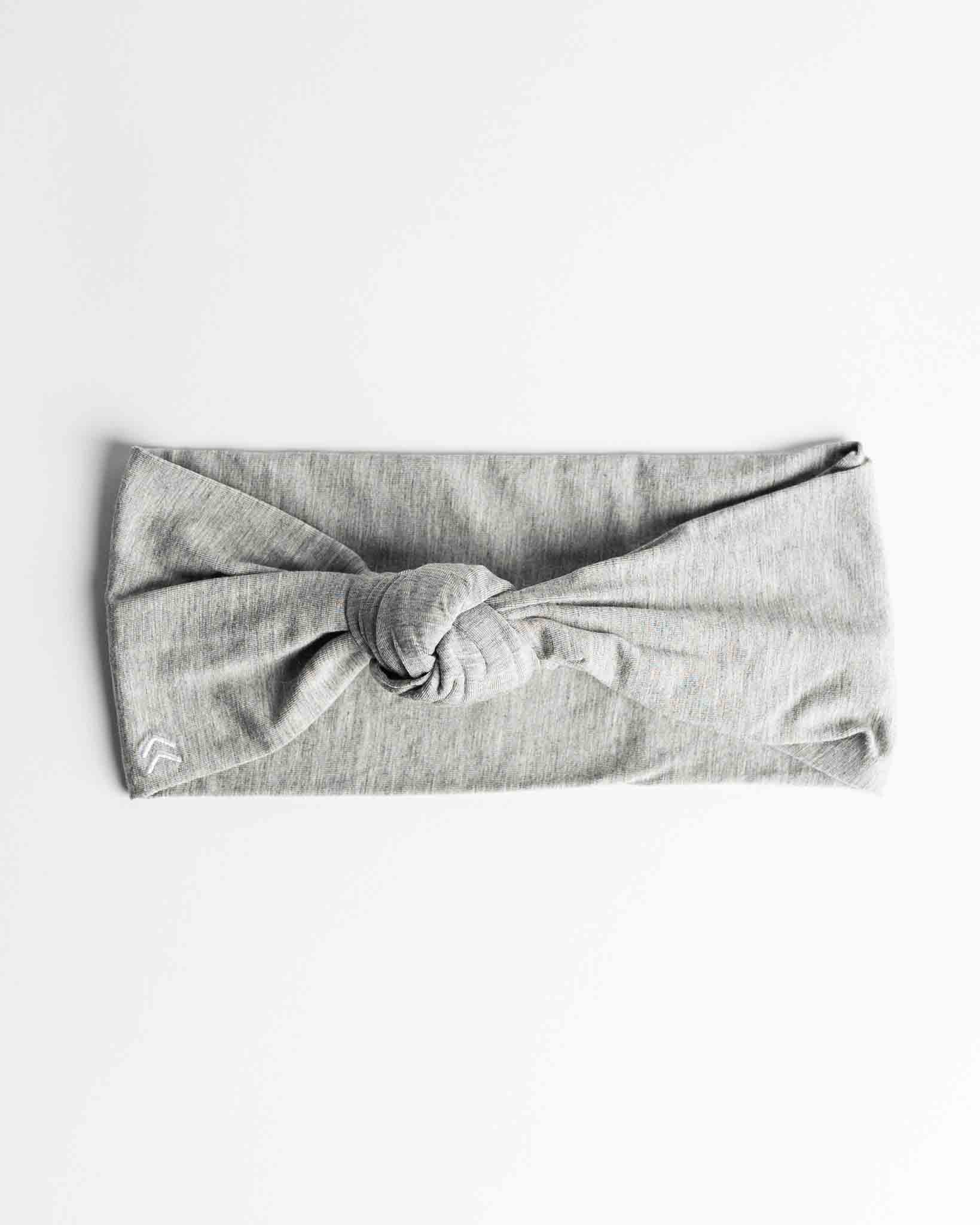 butter soft knot headband heather grey
