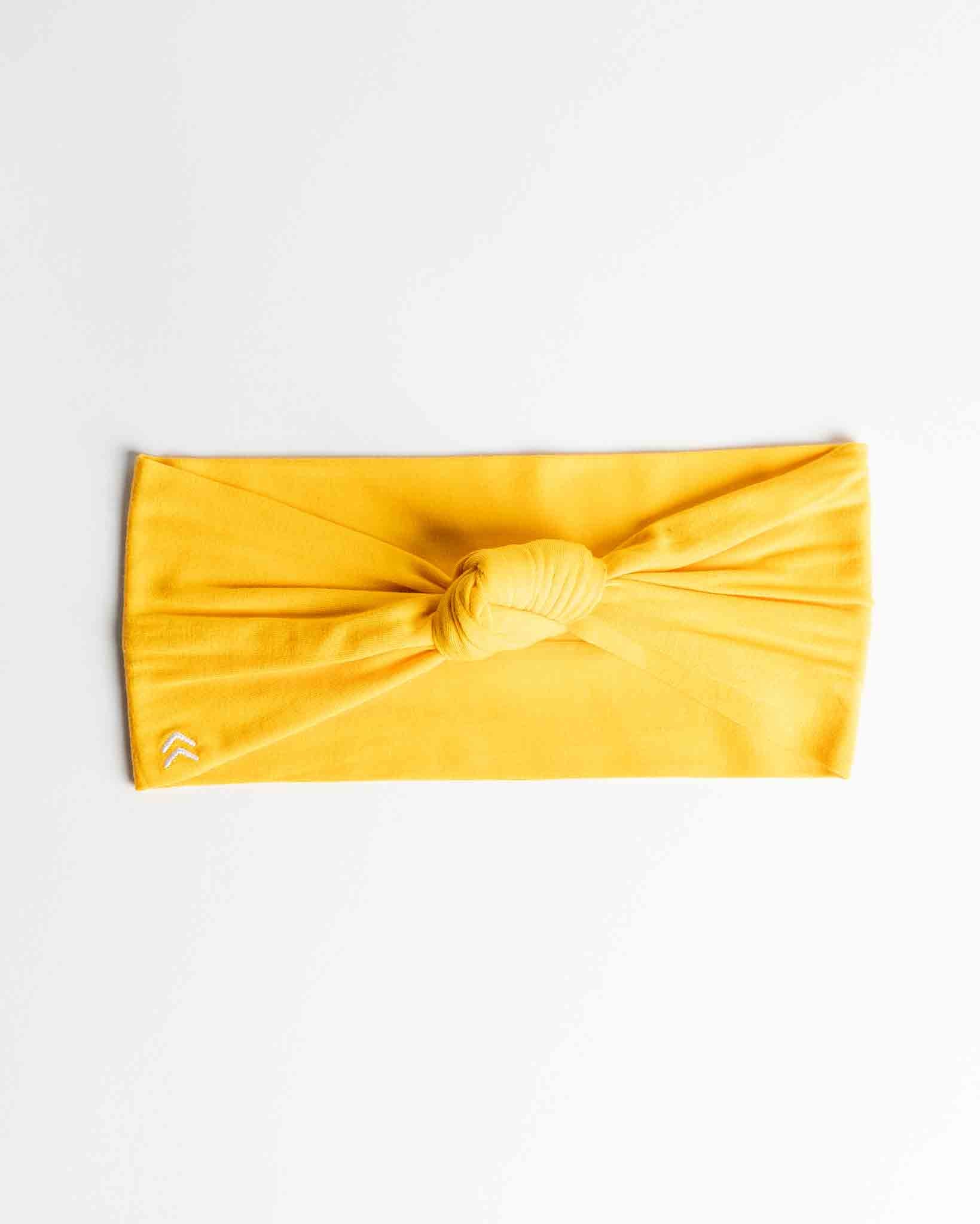 butter soft knot headband lemon sorbet yellow