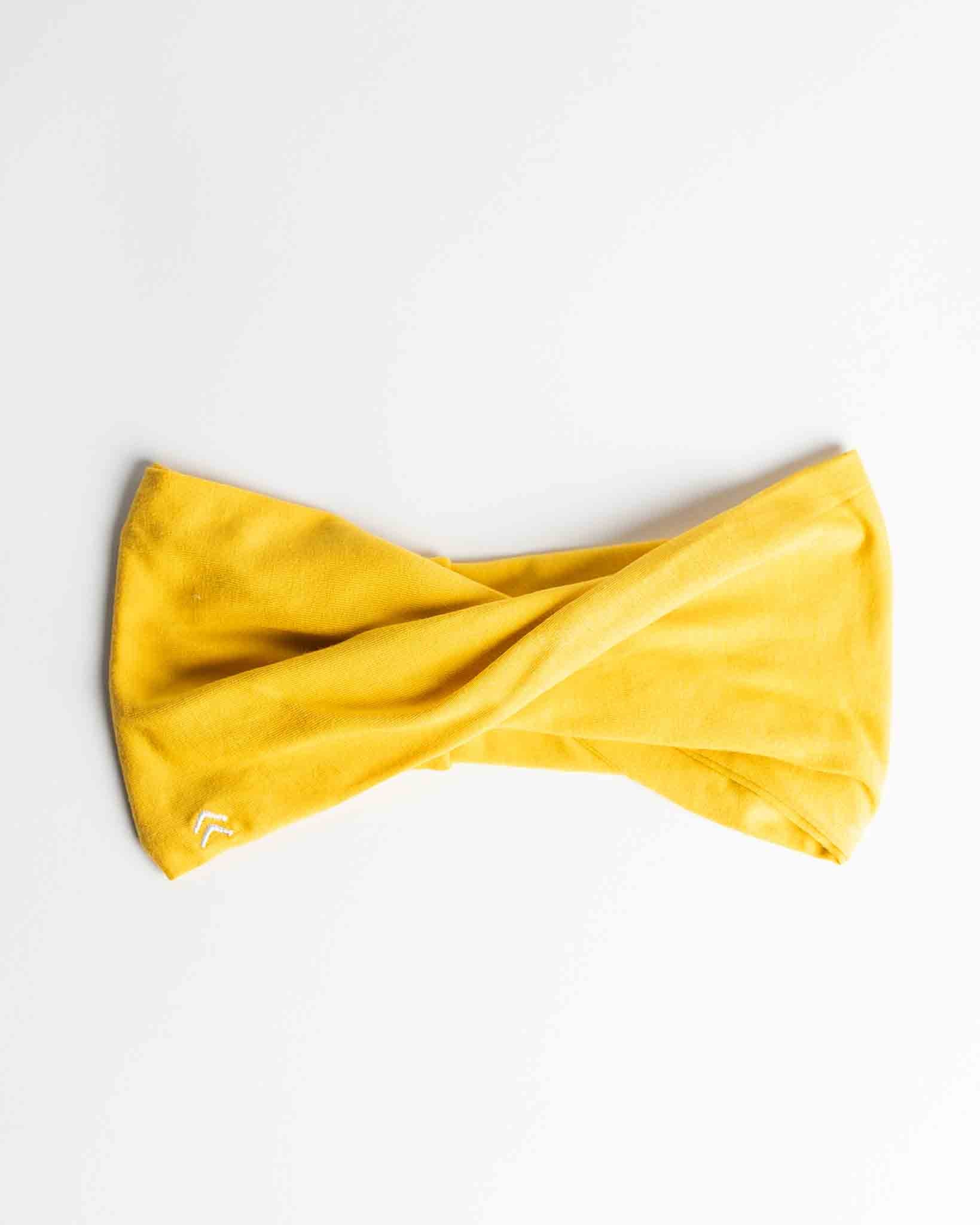 soulvation lemon sorbet yellow twist headband