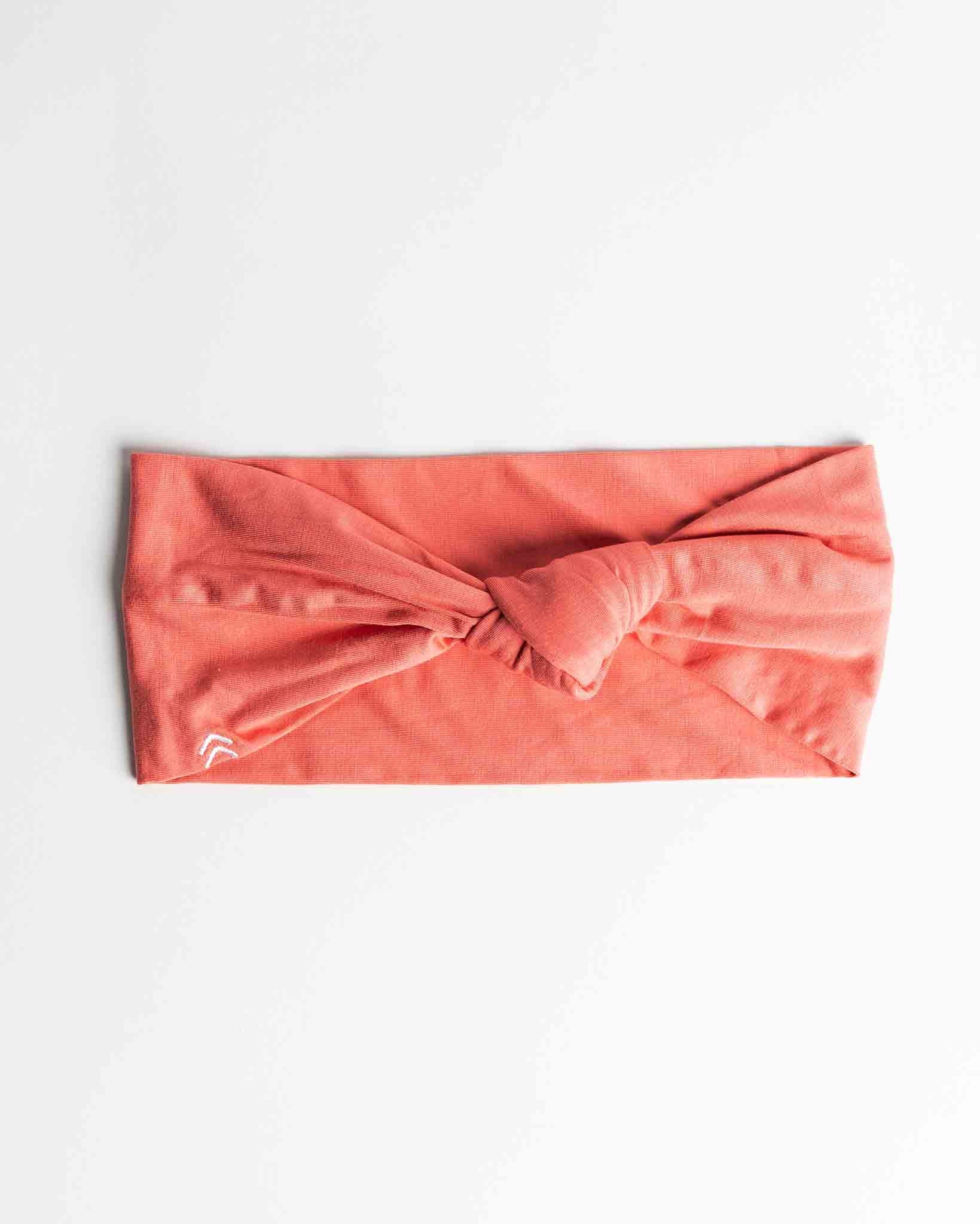 butter soft knot headband mauve pink red