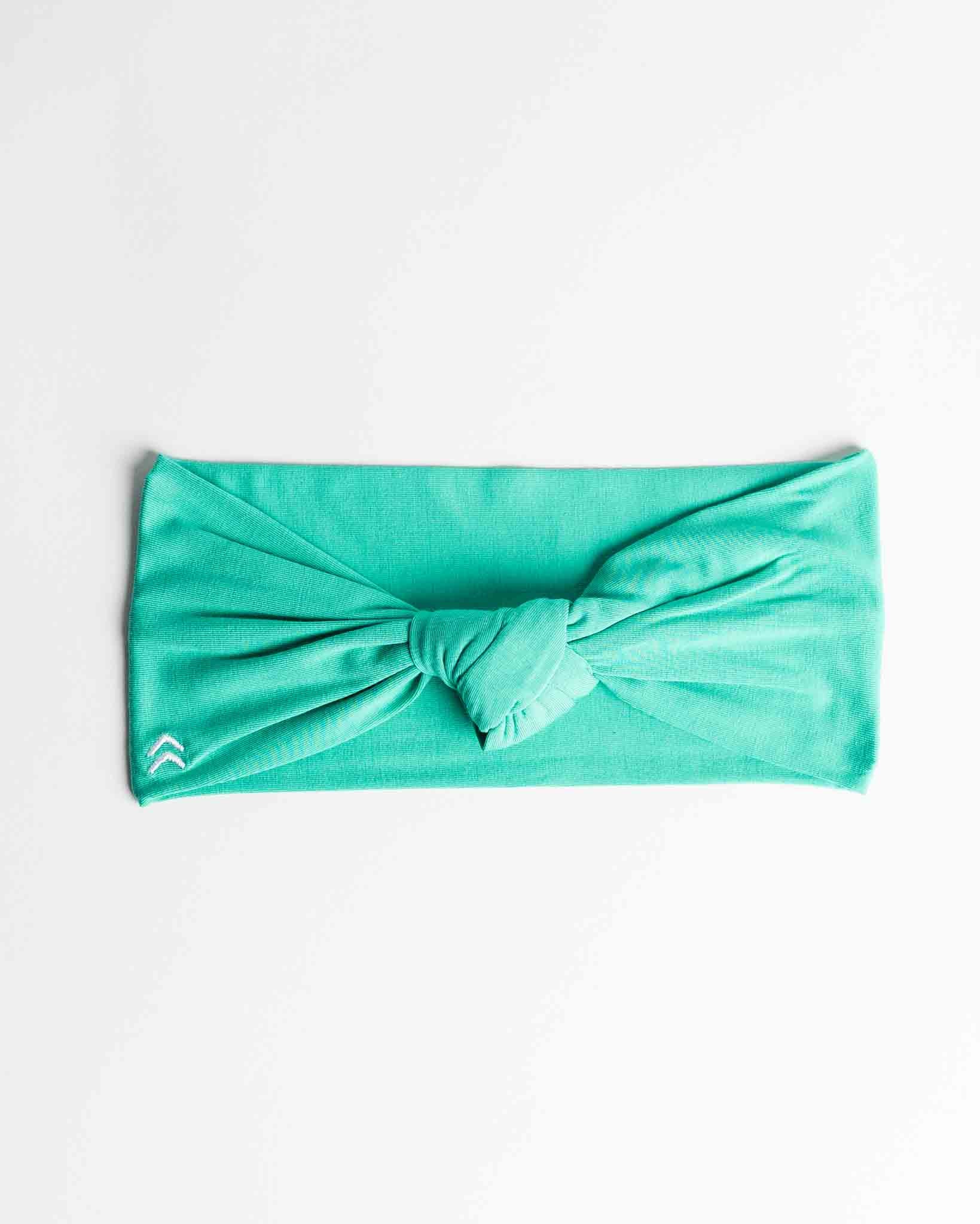 butter soft knot headband mint green