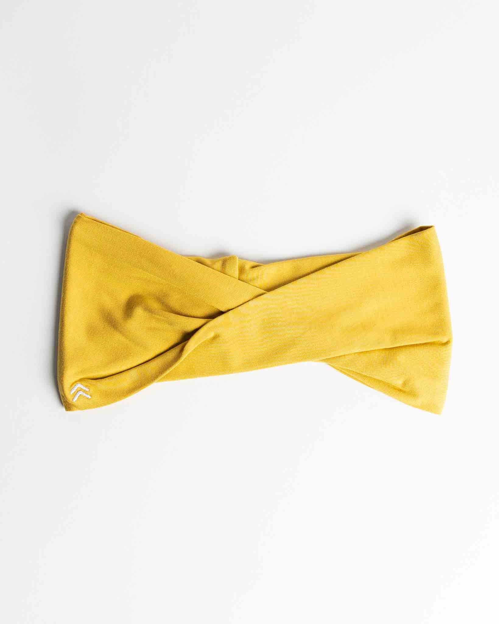soulvation mustard yellow twist headband