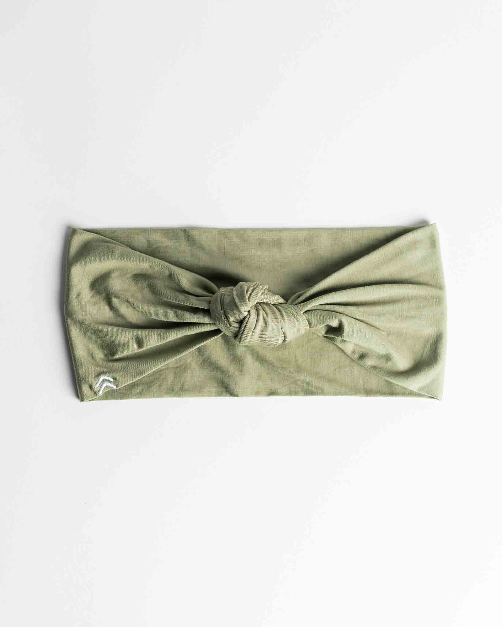 butter soft knot headband sage green