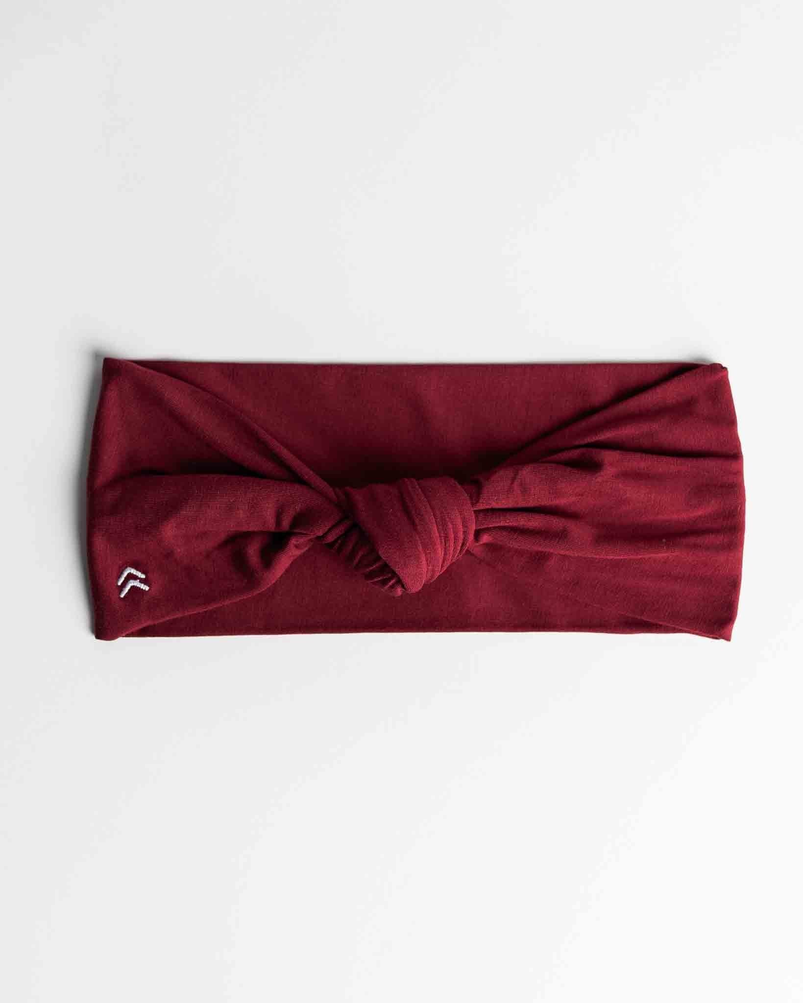 butter soft knot headband scarlet red