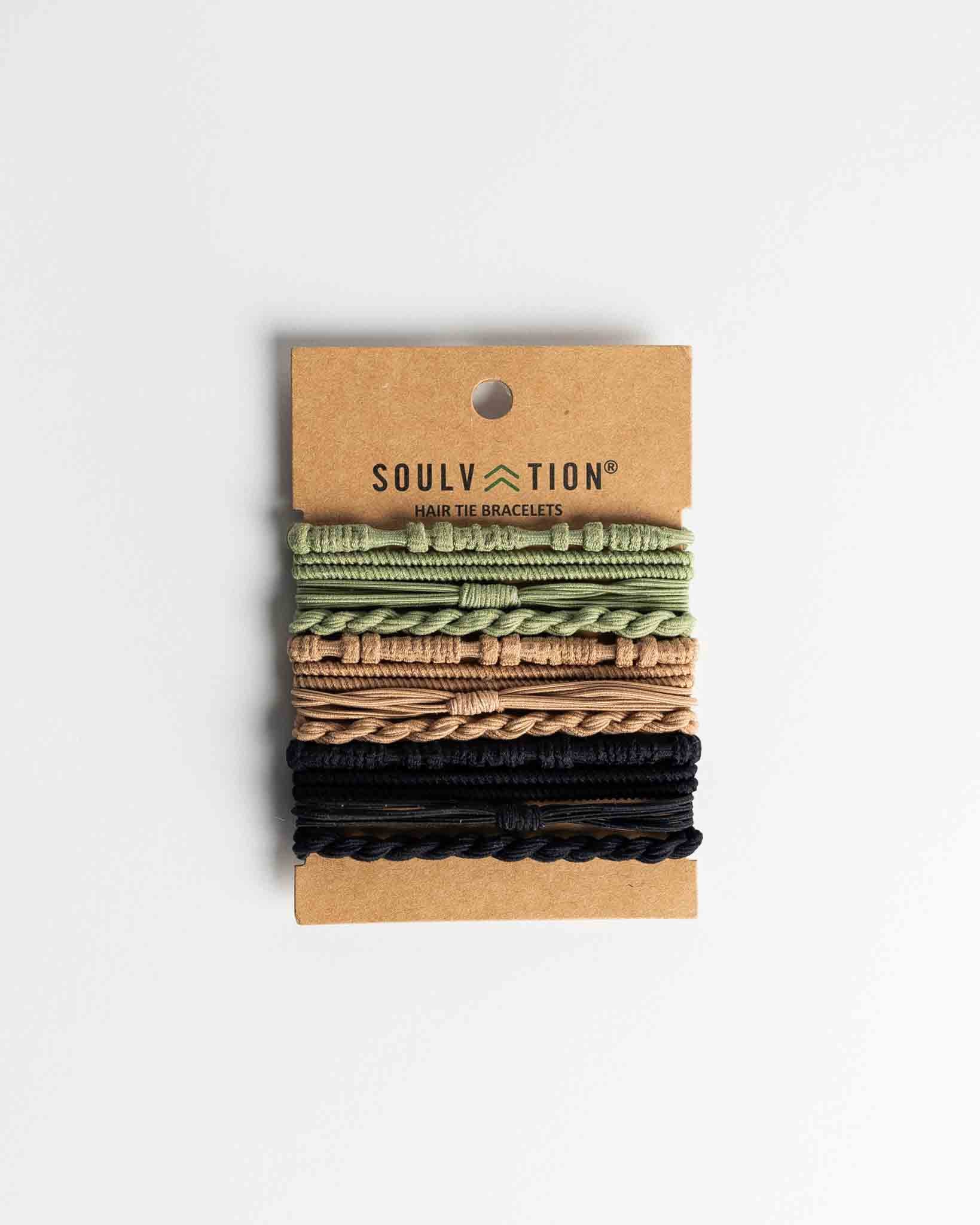 Boho Hair Tie Bracelet Tri-Color