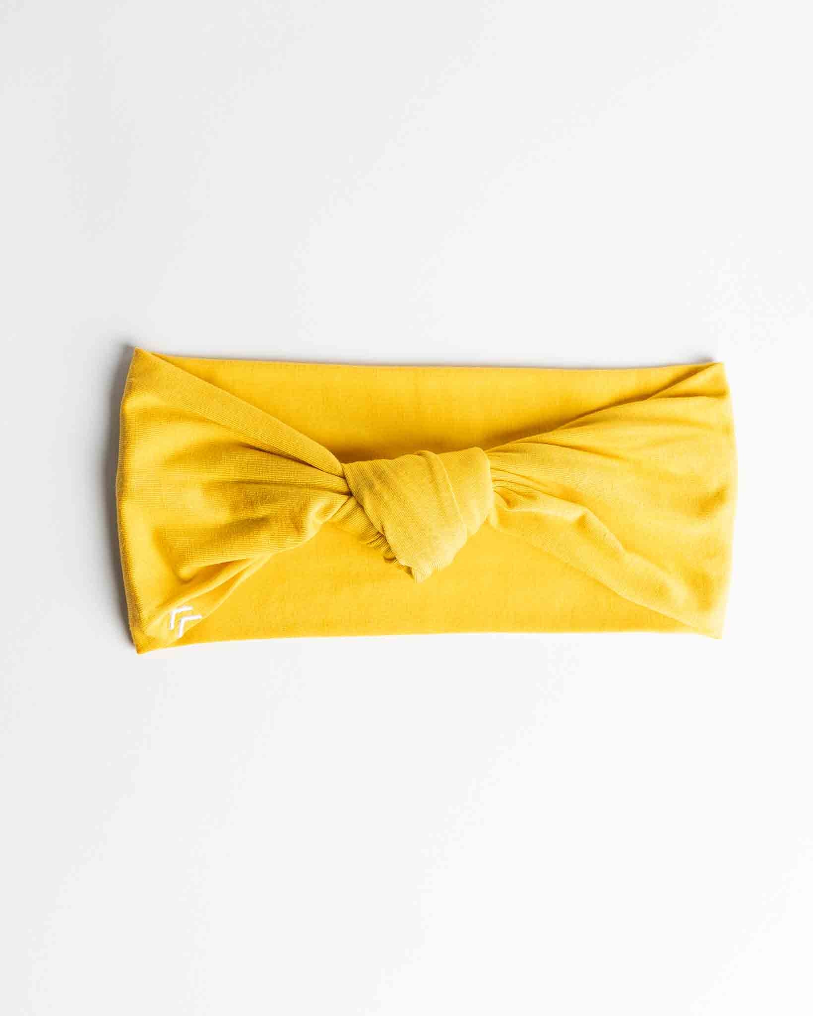 butter soft knot headband tuscan yellow