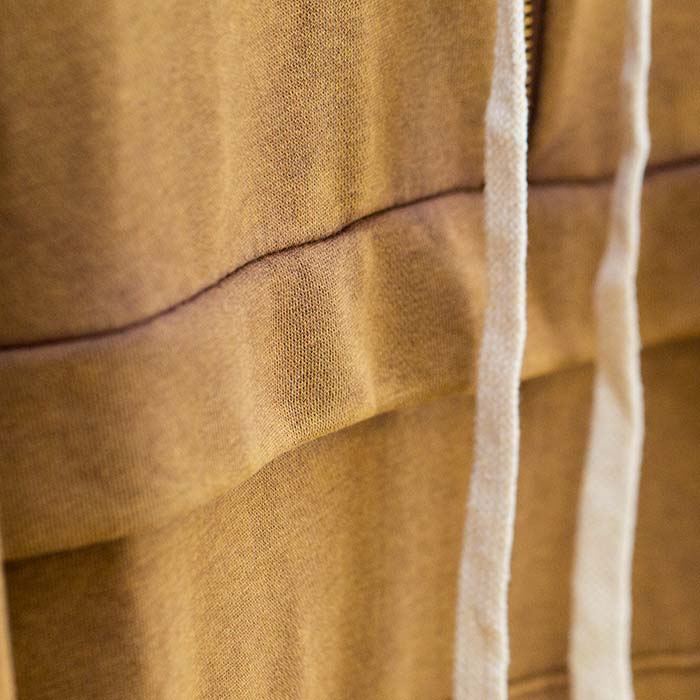soulvation quarter zip hoodie copper brown tan