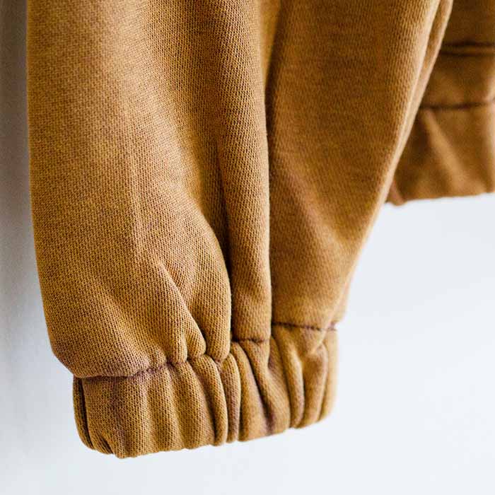 soulvation quarter zip hoodie copper brown tan