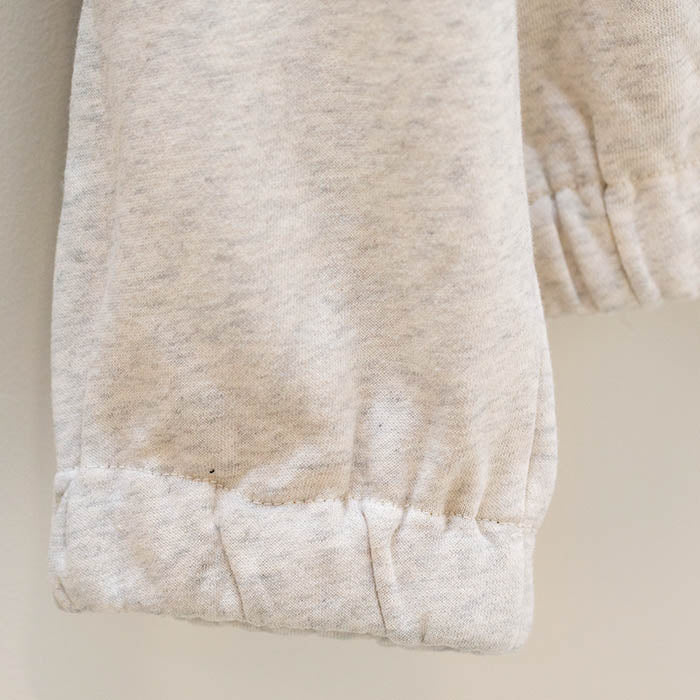 soulvation quarter zip hoodie oatmeal light heather grey