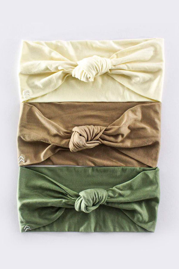 Soulvation Elevation Pack Headbands cream tan green