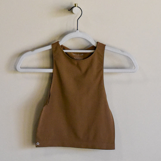 soulvation high neck tank espresso dark brown cocoa