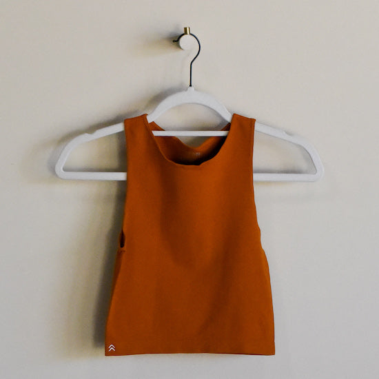 soulvation high neck tank pumpkin spice orange 