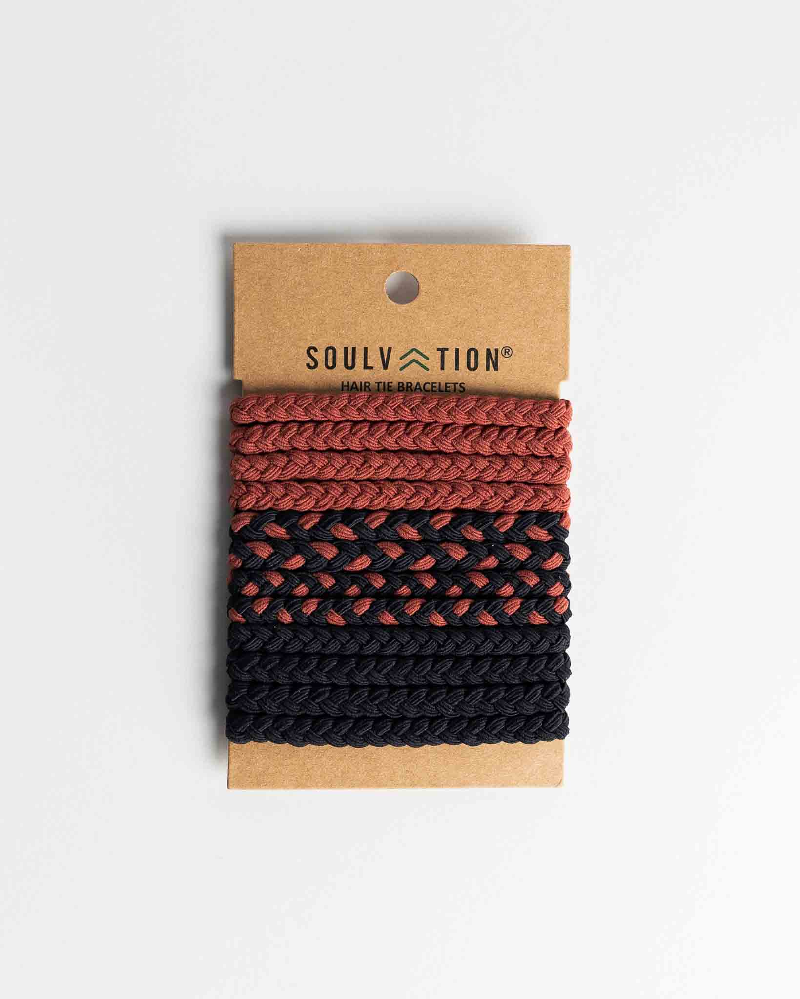 Boho Hair Tie Bracelet Braided Sahara