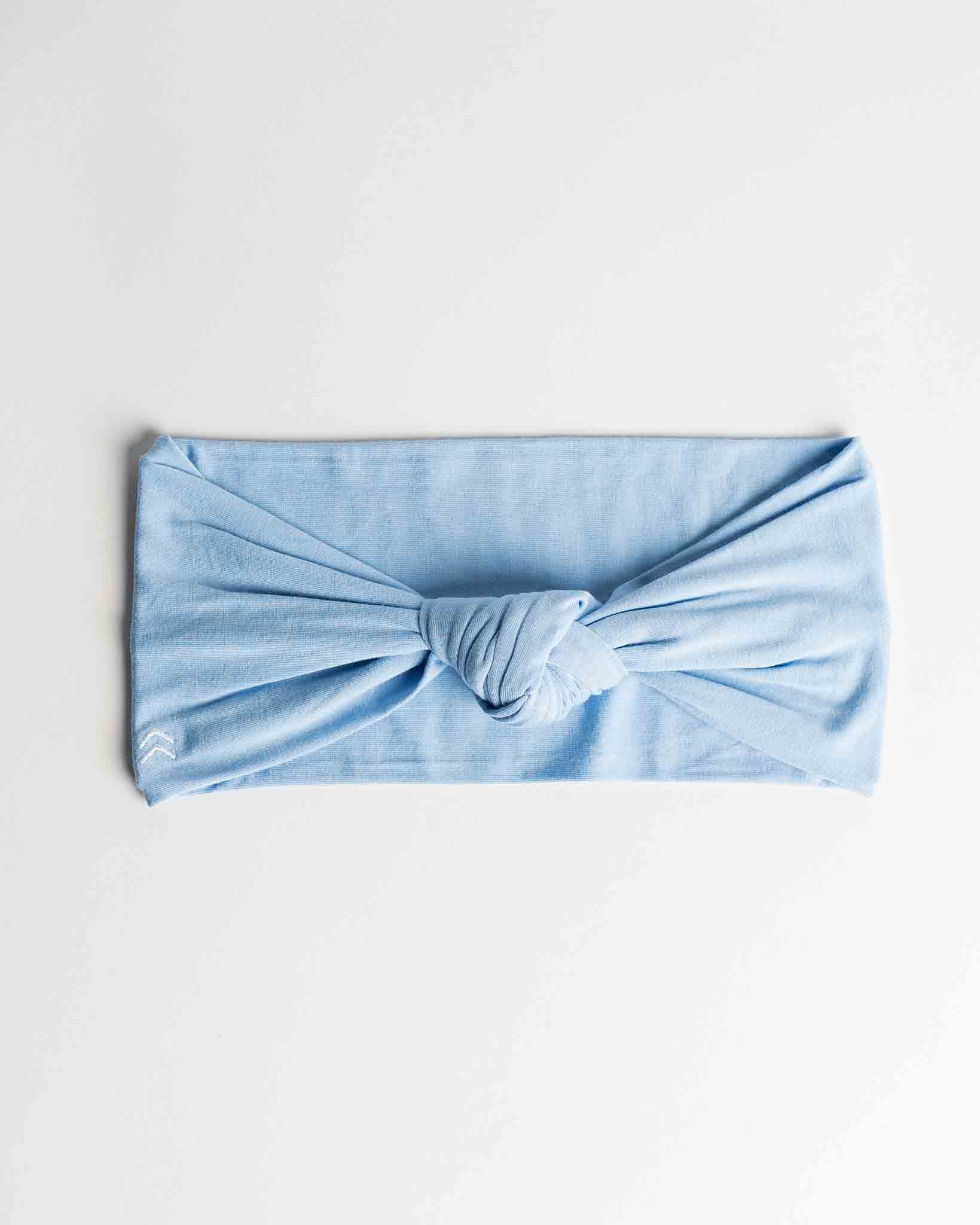 butter soft knot headband sea breeze blue